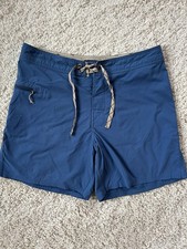 Patagonia Mens 32 Blue Board Shorts Swim Trunks Surf Hiking Outdoor