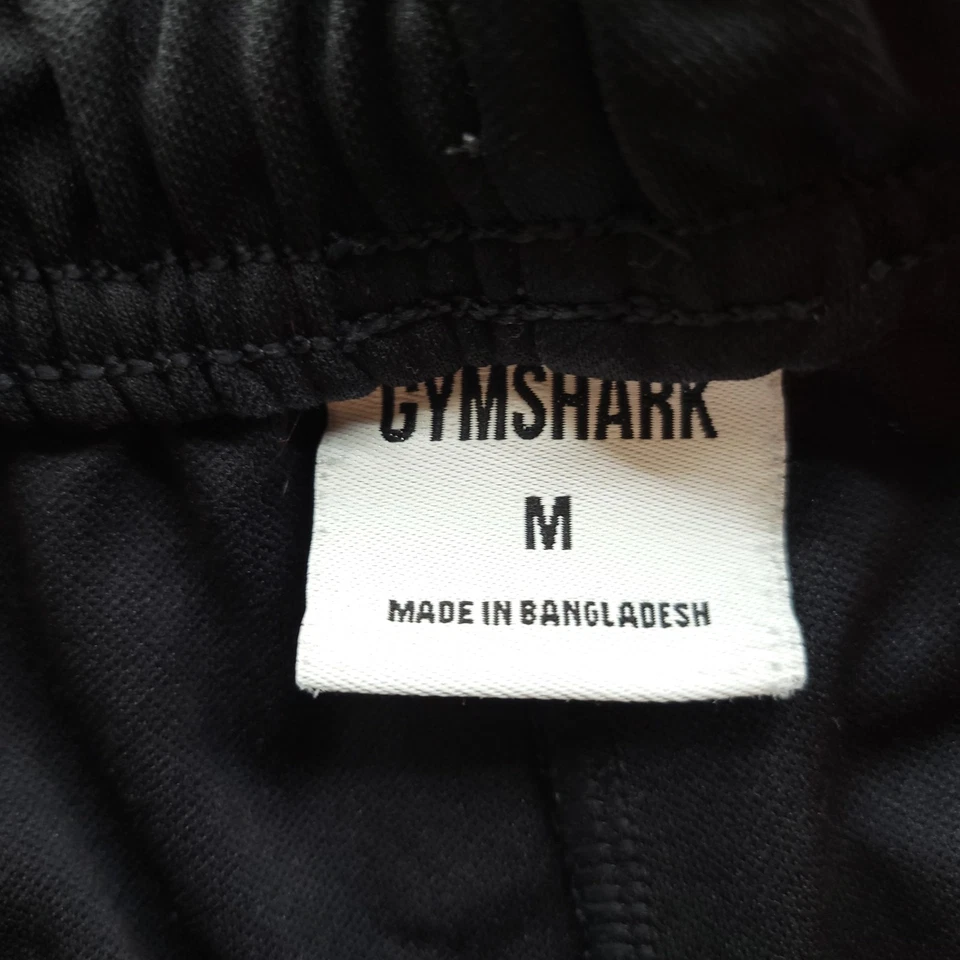 Calça de atletismo Gymshark masculina média preta cônica joggers atlética poliéster academia - Imagem 3 de 4