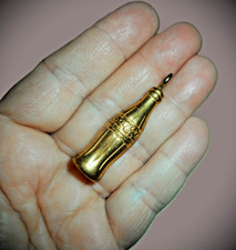 Vintage Coca Cola Bottle Charm Pendant Gold Plated
