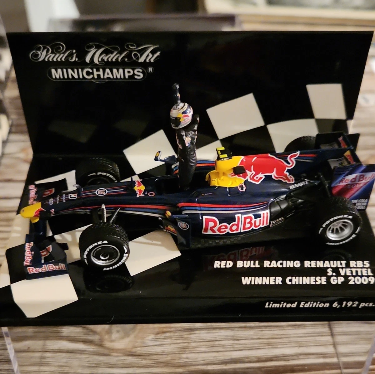 Sebastian Vettel RedBull Diecast Formula 1 Cars with Stand for