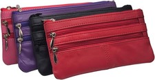 Soft Purses for Women's/Genuine Leather Slim Ladies Purse/Genuine Leather Walle