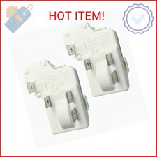 2 Pack Refrigerator Freezer Compressor PTC Starter Relay, 4 Pins Over Load Prote