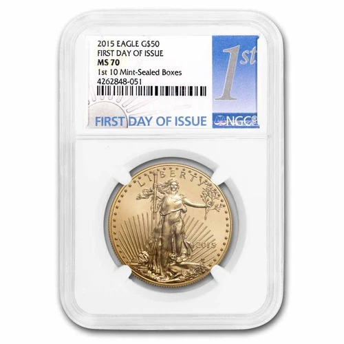2015 1 oz American Gold Eagle MS-70 NGC (First Day of Issue)