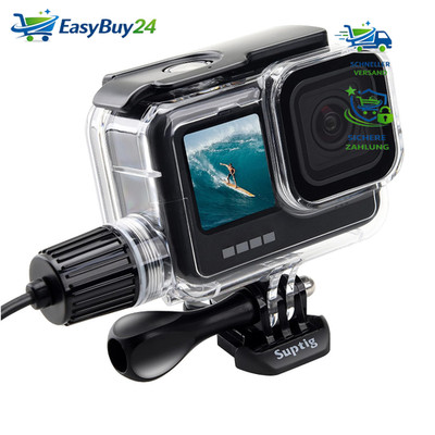 Wasserdichtes Gehäuse Schwarz für GoPro Hero 9-13 bis 40m tauchen Abenteuer