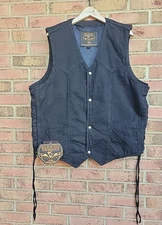 Milwaukee Performance Apparel Black Denim Gun Pocket Vest Conceal Carry XXL 2X