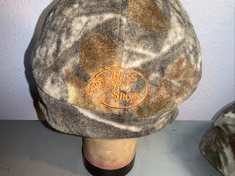 Lot Of 2 Pro Bass fleece Sherpa hat youth Camo hunting cap ear flaps Size Youth - Image 2 of 4