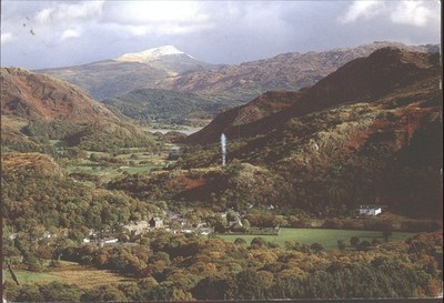 BEDDGELERT & MOEL SIOBAD, Wales - Vintage POSTKARTE
