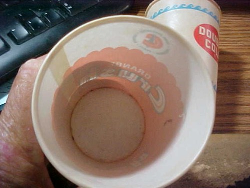 2-Vintage-Diff-Wachspapier Soda Becher Orange Crush und Double Cola ANSEHEN - Bild 2 von 9