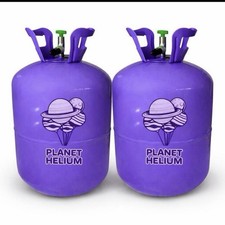 Double 13L Disposable Helium Balloon Tank Party Kit Fills 100 Balloons