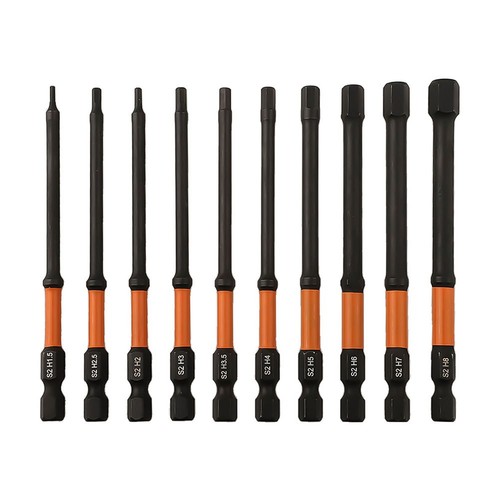 Hex Screwdriver Bit Set 100mm Screwdriver Bit Extended Length Design DIY Crafts - Picture 7 of 12