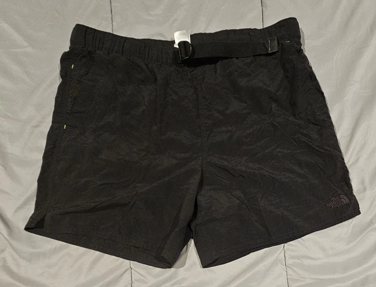 The North Face Shorts Mens M Class V Belted Black Lined Swim Hiking 6" Inseam