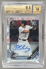2142 JJ Bleday 2019 Bowman Draft #CDA-JJB Chrome Pick 1st RC Auto BGS 9.5