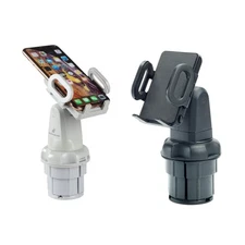 Cup Call Car Phone Mount - Adjustable Cup Holder – 2 Pack (Black & Gray)
