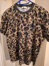 Sandro Paris T-Shirt Österreichtarn Erbsentarn L Top-Zustand Camouflage Tarnhemd