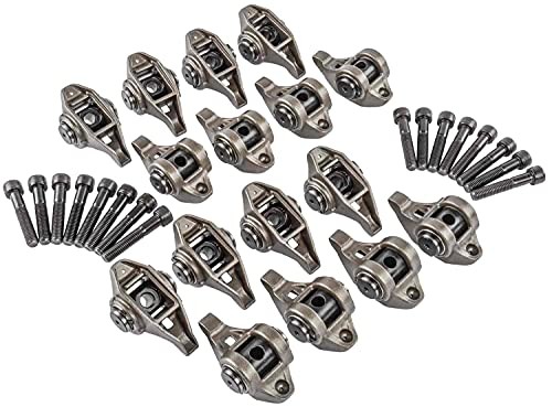 JEGS 20957 LS Series Rocker Arm Set with Upgraded Trunnion Kit Straight Intake