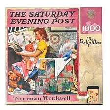 Saturday Evening Post Babysitter Jigsaw Puzzle Norman Rockwell 1000 Pcs Sealed