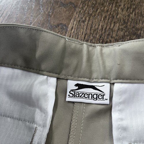 Slazenger Golf Shorts Boys Youth Large Khaki Chinchilla Link NWOT - Picture 5 of 9