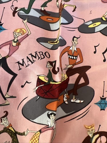 Robert Kaufman Mambo Swing Twist Bop Fabric Screen Print 5601 1/2, Yard - Picture 2 of 6