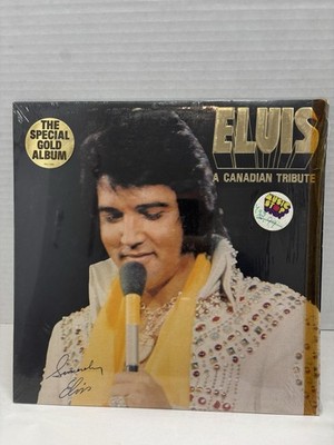 Elvis Presley A Canadian Tribute 1978 RCA KKL1-7065 Gold Vinyl LP w/ Insert