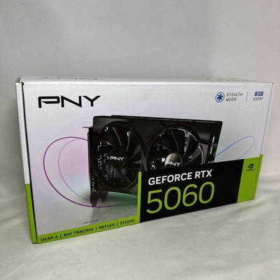 PNY DUAL FAN GeForce RTX 5060 8GB GDDR7 PCI Express 5.0 x8 ATX Graphics Card RTX