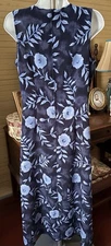 Sag Harbor Size 8 Women’s Two Piece Maxi Dress 36” Bust Floral Polyester