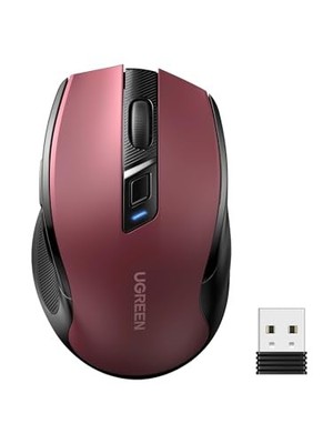 UGREEN Wireless Mouse Bluetooth 2.4GHz Silent 6 Buttons 4000 DPI 5 DPI Settings