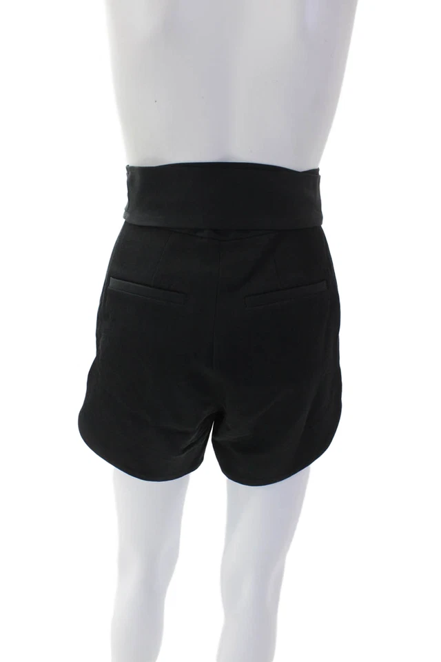 Mini Vestido Corto IRO Mujer Algodón Cremallera Corbata Frontal Forrado Plisado Azul Marino Talla EUR 34 Foto 3 de 4