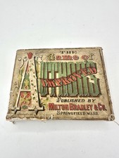 Antique Card Game 1884 Game Of Authors Improved Milton Bradley - 70/72 Rare HTF