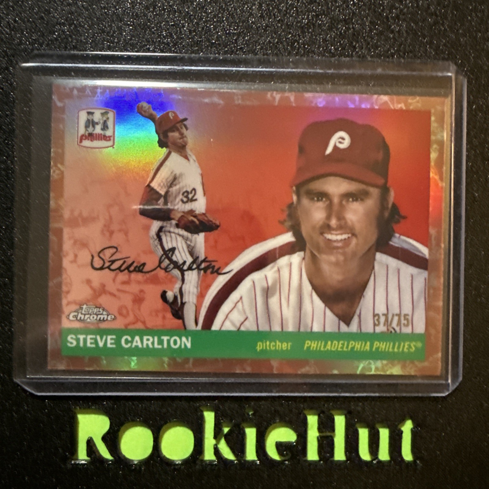 RH717 Steve Carlton #ed /75 2025 Topps Chrome Platinum Refractor
