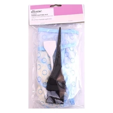 Diane Highlighting Kit 4pc – Cap, Hook, Brush & Comb for Hair Coloring