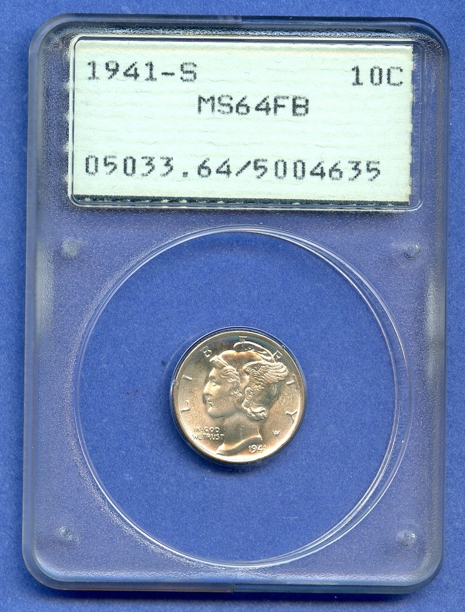 MS 64 分级1941 年墨丘利一角硬币(1916-1945) | eBay