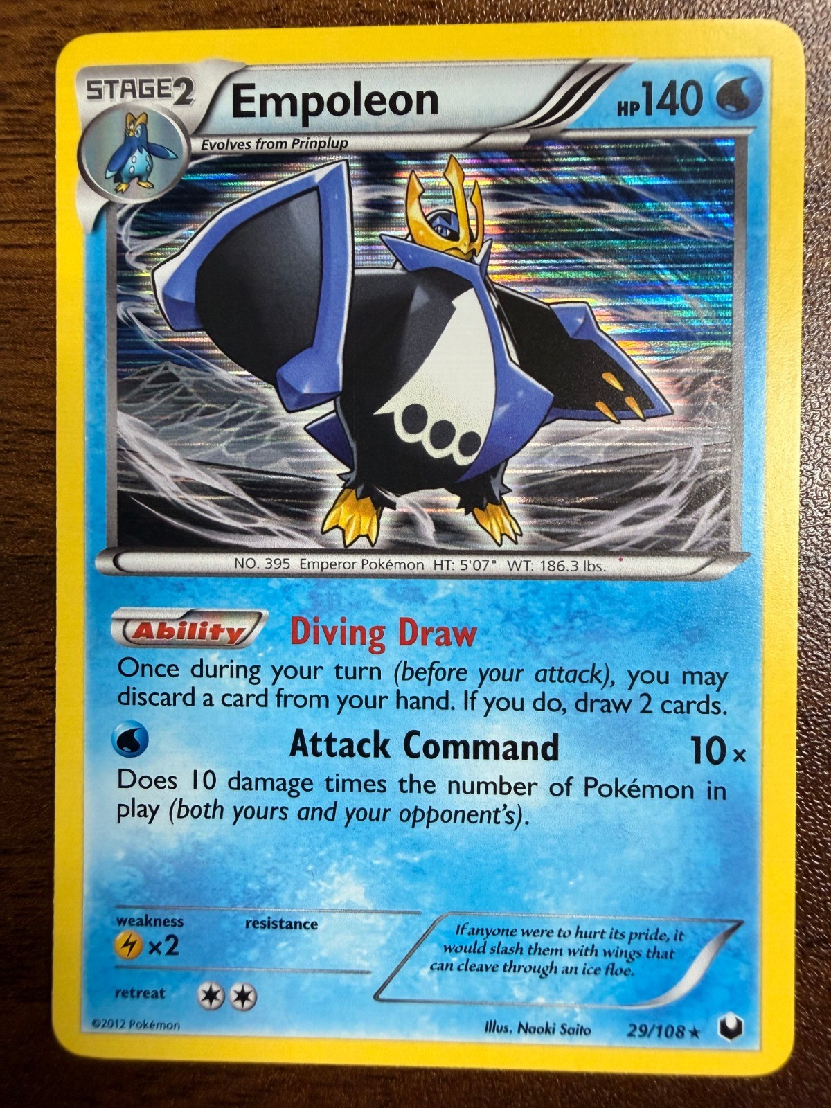 Empoleon Holo Holo Rare Dark Explorers 29/108 NM