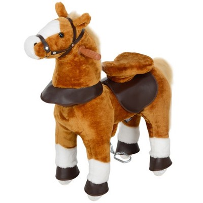 Kids Walking Pony Ride-On Moves Forward by Foot Motion Wheels Horse Toy Ages 3 5