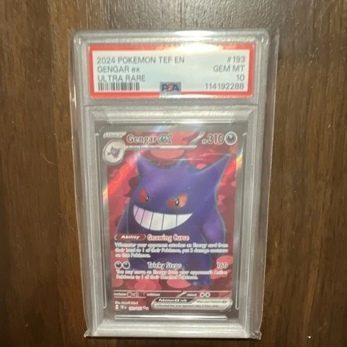Pokémon Gengar ex 193/162 SV05: Temporal Forces Ultra Rare Holo PSA 10 310 HP