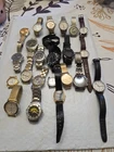 Vintage And Modern Watch Lot  Timex + More Pre Owned Parts Or Repair