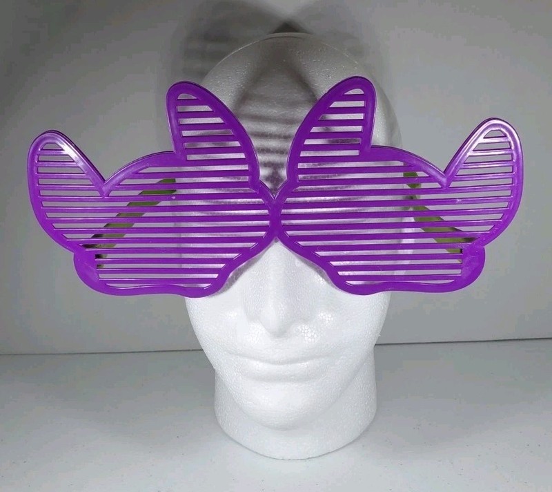 Chuck E. Cheese (2014) Outrageous Party Glasses - Purple/Green - Extra Large!