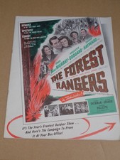 Fred McMurray - The Forest Rangers - US 1942 Film Campaign Book (Susan Hayward)