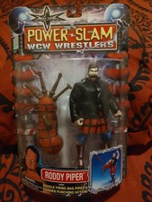 WCW Power Slam Rowdy Roddy Piper Wrestling Action Figure Toybiz WWE  NIB