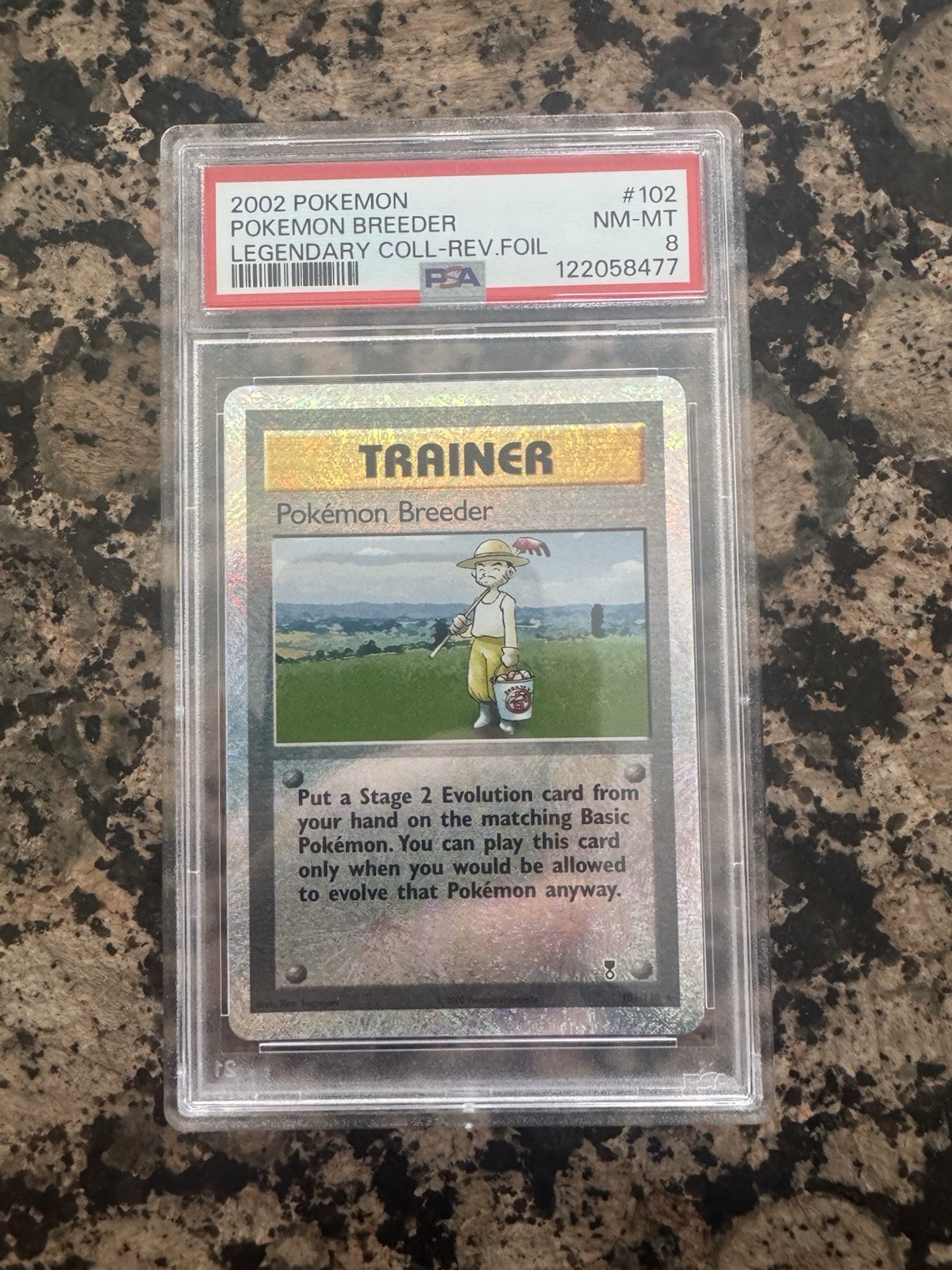 Pokemon TCG - Pokemon Breeder Fireworks 102/110 - Legendary Collection - PSA 8