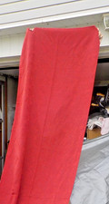 Large red fabric tablecloth 60" x 120" floral design