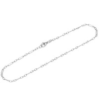 Armband 925 Sterling Silber 26Cm Figaro Ankerkette Flach Gewalzt Rund Armkette