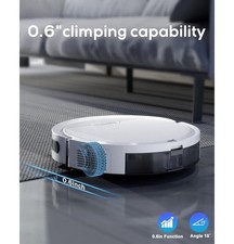 Pureatic V3 Robot Vacuum Cleaner Mop 5000 Pa Strong Suction White W remote 5