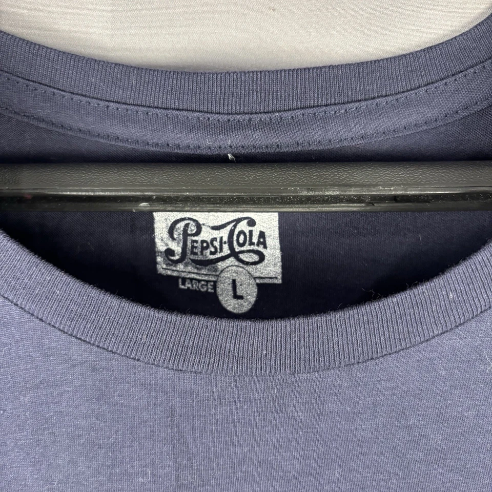 Camiseta grande para mujer Pepsi Cola azul marino bebida Pepsi Cola Foto 3 de 4