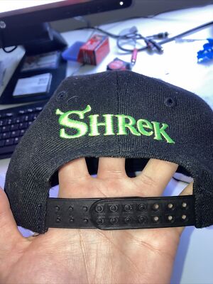 Vintage Shrek Movie Promo Adjustable Hat Cap Dreamworks SnapBack