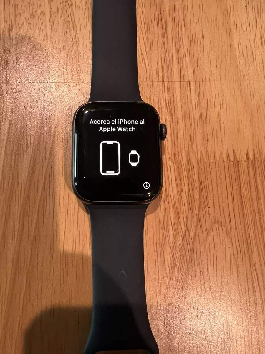 Apple Watch SE 44mm Midnight Aluminum Case with Sport Band | eBay