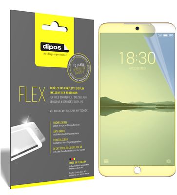 3x Schutzfolie für Meizu 15 Folie, 100% Displayabdeckung, dipos Flex