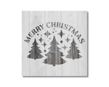 Merry Christmas Stencil, Reusable Mylar Craft Stencil For Painting, 218