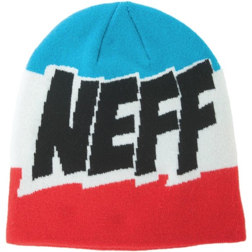 Neff Cartoon Beanie Red White Blue One 