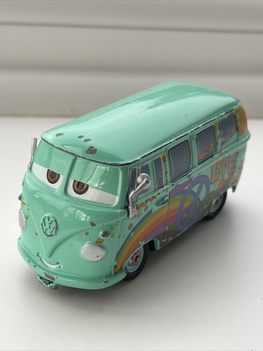 Disney STORE Pixar Cars FILLMORE VW CAMPER 1:43 Diecast | eBay