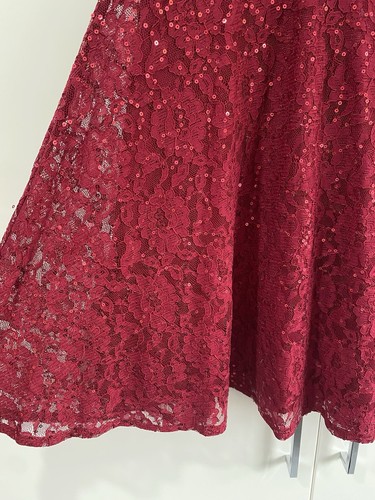 Select Women's Red Dress Size 8 Sequin Christmas Party Occasionwear Short Sleeve - Picture 4 of 12